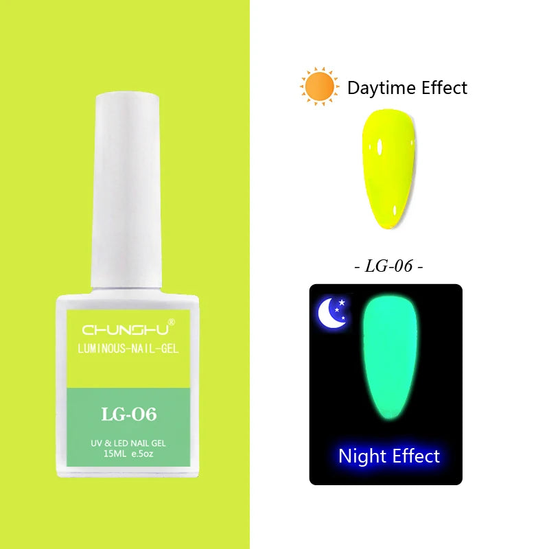 15ml Gel Nail Polish Semi Permanent Neon Color Hybrid Varnishes Nails Art Soak Off UV LED Gel Lacquer For Manicures Long Lasting