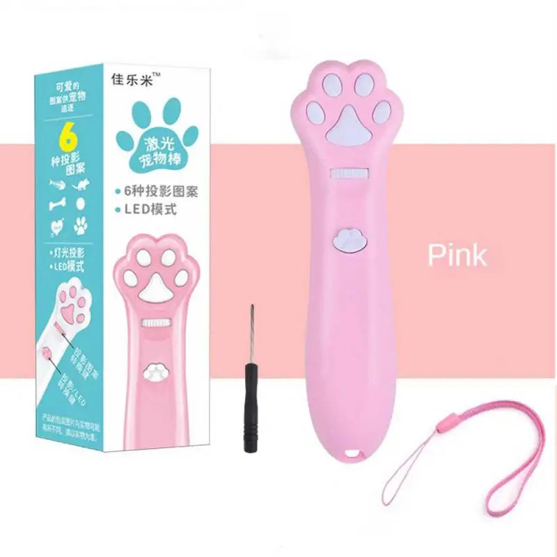 Cat Teaser Toy Laser Infrared Projection Pet Toy Multifunctional Cat Interactive Toy Cat Toy Pet Stick Slide Control Projection