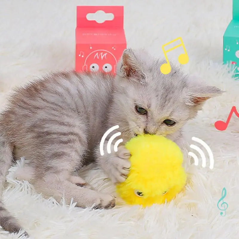 Cat Toys Smart Interactive Ball Catnip Cat Training Toy Pet Playing Ball for Cats Kitten Kitty Pet Squeaky Toy Supplies Products