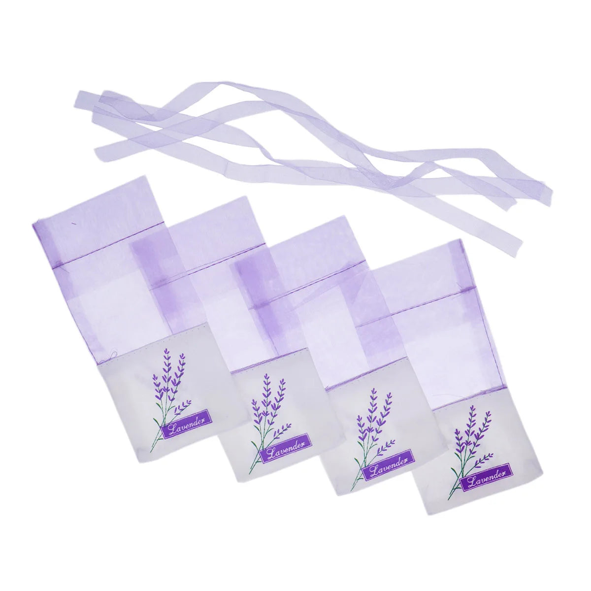 25pcs Empty Lavender Bag Floral Printing Fragrance Pouch Sachet Relax Sleep Lavender Bag Car Hanging Wedding