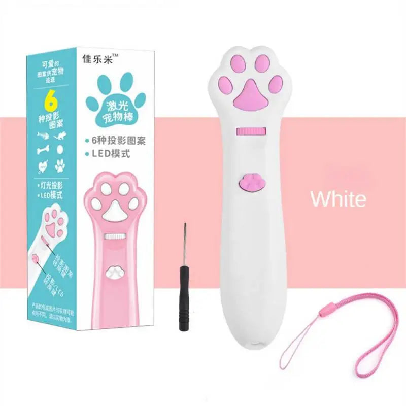 Cat Teaser Toy Laser Infrared Projection Pet Toy Multifunctional Cat Interactive Toy Cat Toy Pet Stick Slide Control Projection