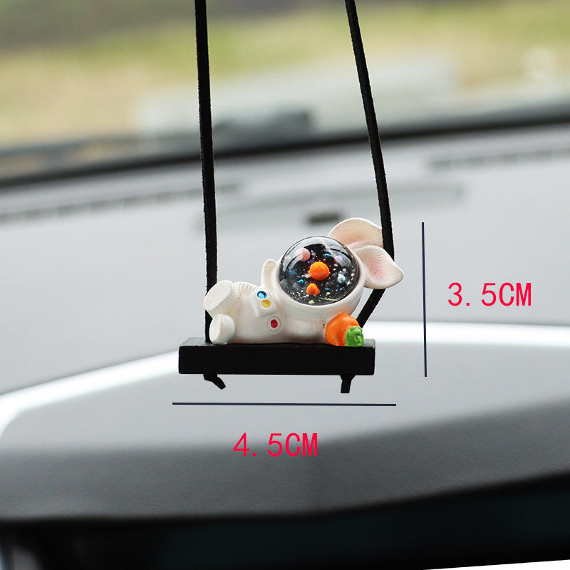 Creative Astronaut Car Pendant Rearview Mirror Pendant Back Packaging Accessory Car Accessories Interior