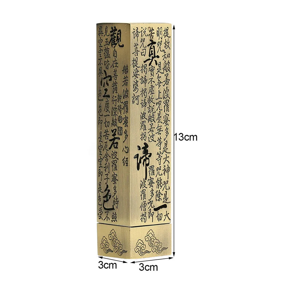 Incense Burners Heart Sutra Alloy Buddhist Incense Stick Burning Joss Insence Box Burner Home Decor Antique Aromatherapy Stove