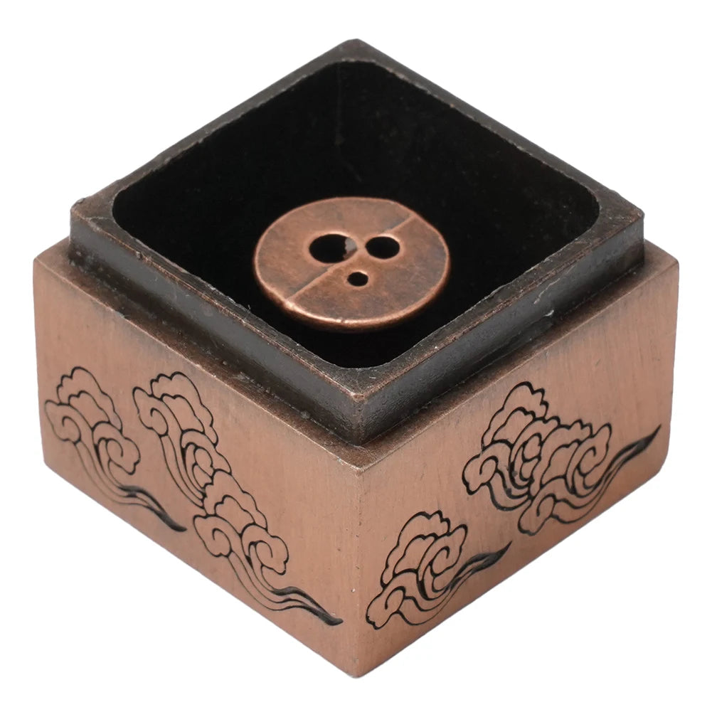 Incense Burners Heart Sutra Alloy Buddhist Incense Stick Burning Joss Insence Box Burner Home Decor Antique Aromatherapy Stove