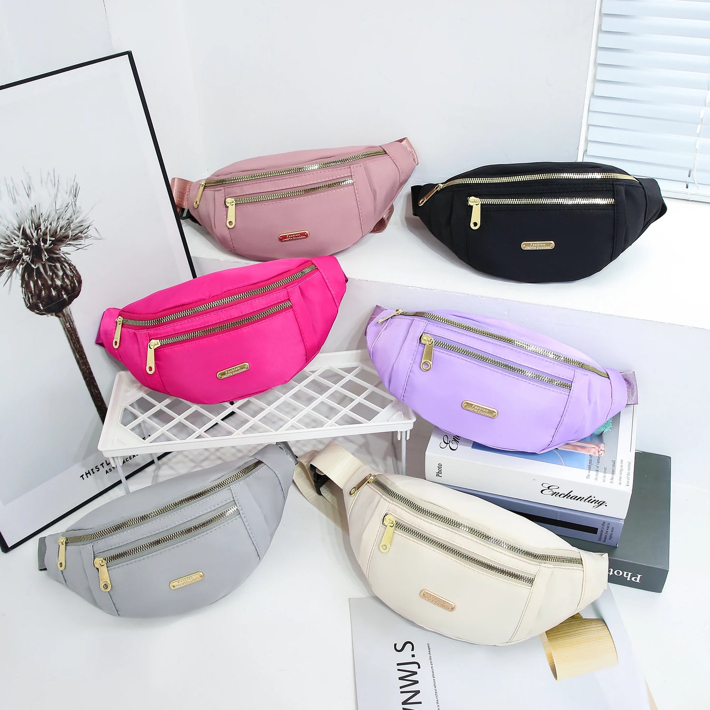 3/2/1pcs Belt Bag Fanny Pack Crossbody Bags For Women Everywhere Belt Bag Waist Packs With 3 Pockets Waist Bag