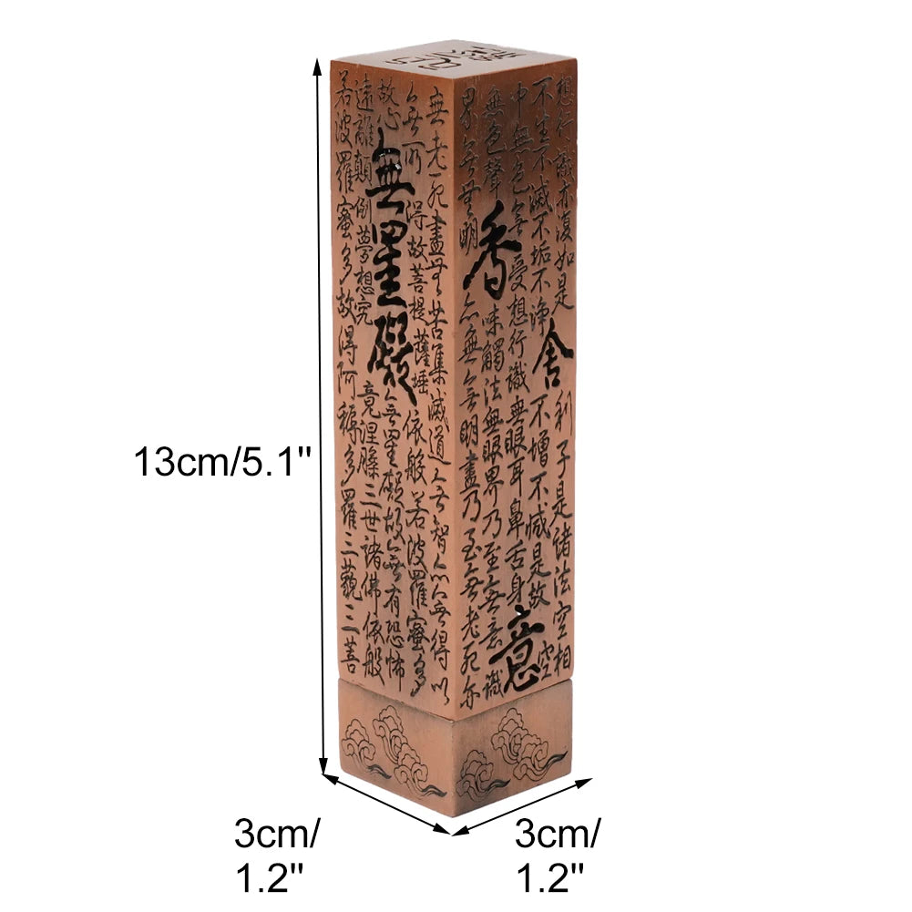 Incense Burners Heart Sutra Alloy Buddhist Incense Stick Burning Joss Insence Box Burner Home Decor Antique Aromatherapy Stove