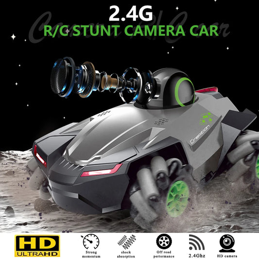 Remote Control Car Children With WIFI FPV HD Camera 2.4G Car 360 Degree Rotation Off Road Rc Drift Stunt Car For Boys Gift Toys