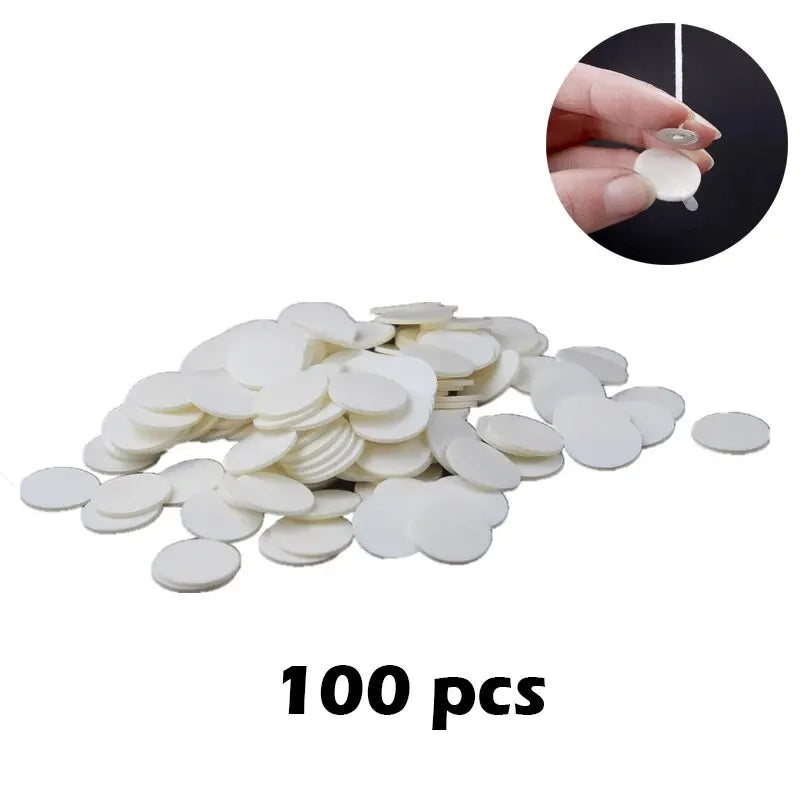 110pcs Wicks and Holder Original Smokeless Candle Wicks Soy Wax Core Woven Cotton Core Kerosene Lamp Wax Line Wood Accessories C