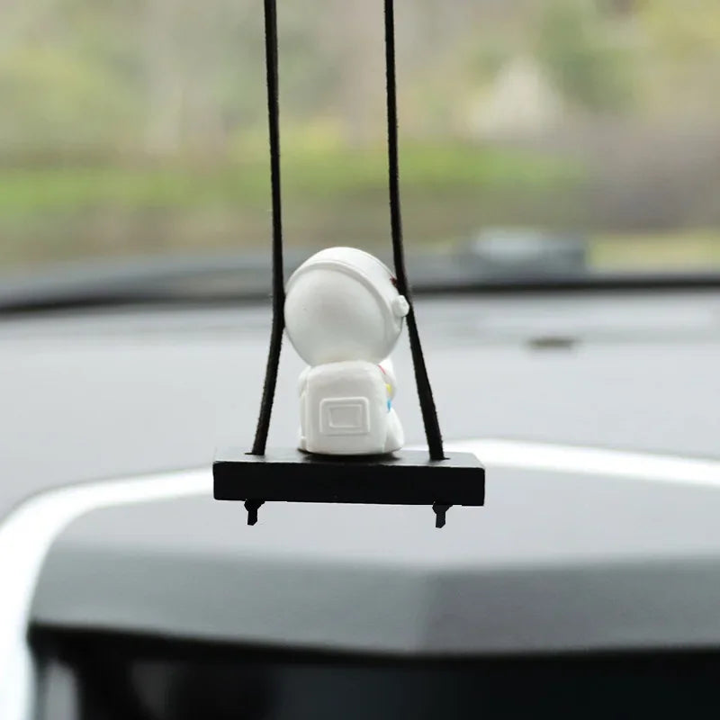 Creative Astronaut Car Pendant Rearview Mirror Pendant Back Packaging Accessory Car Accessories Interior