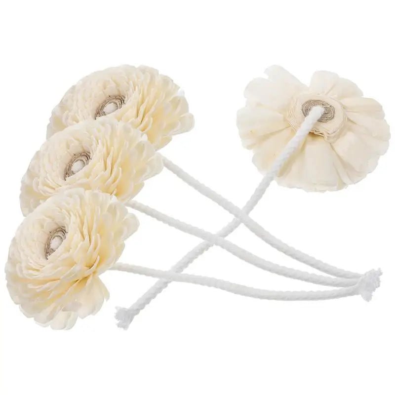 4pcs Diffuser Flowers Natural Aromatherapys Reed Flowers Placement Refill Essential Oil Aroma Diffuser Stick Rope Home Fragrance